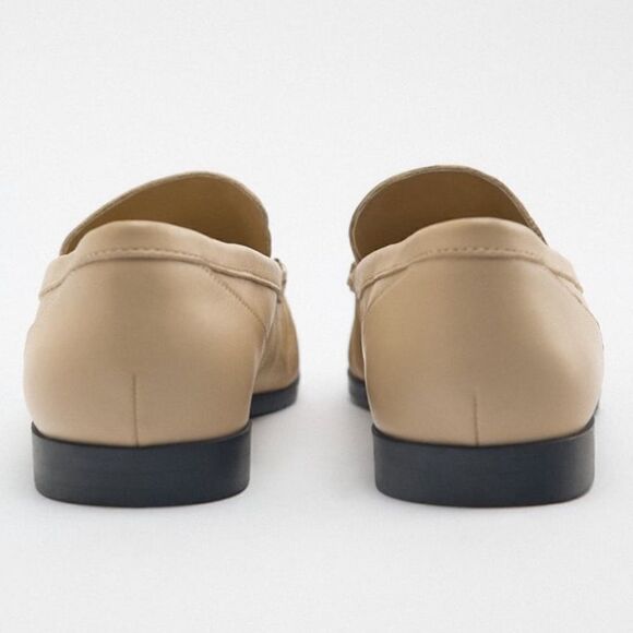 Zara Genuine Leather Loafers New - Picture 7 of 10